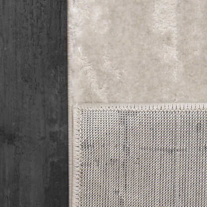 Arten Modern Cream/Grey Abstract Medium Pile Rug
