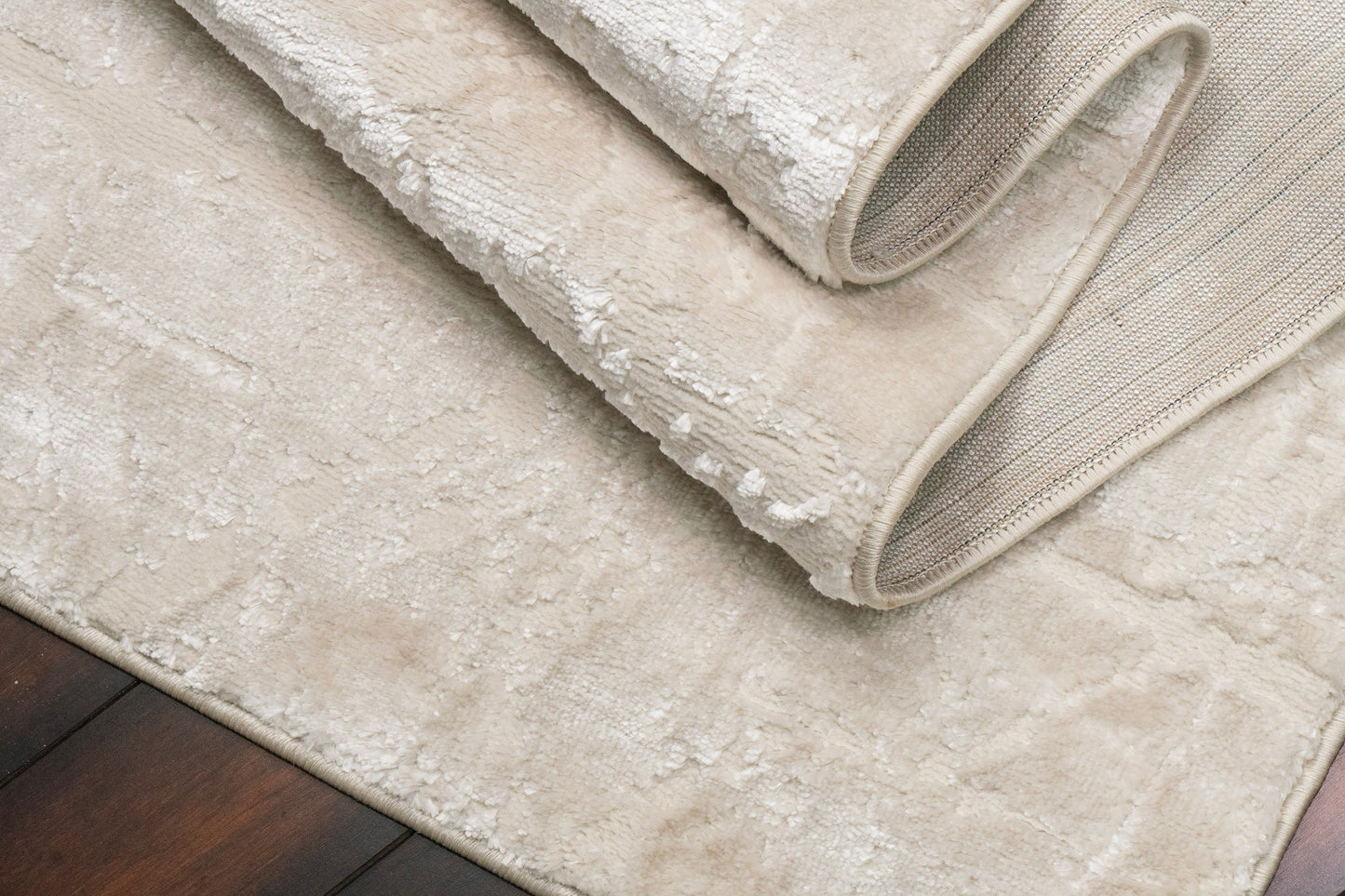 Arten Modern Cream/Grey Abstract Medium Pile Rug