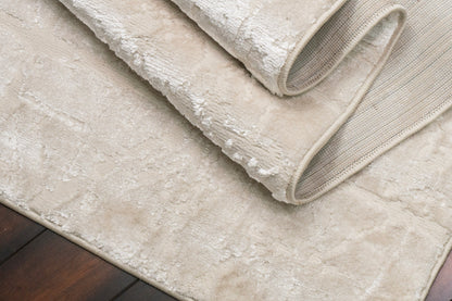 Arten Modern Cream/Grey Abstract Medium Pile Rug