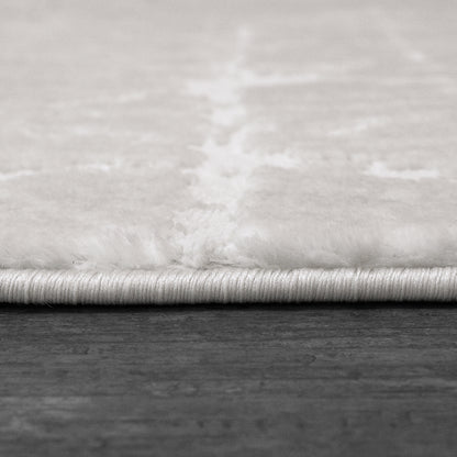 Arten Modern Cream/Grey Abstract Medium Pile Rug