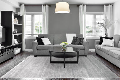 Arten Modern Grey Abstract Medium Pile Rug