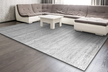 Arten Modern Grey Abstract Medium Pile Rug