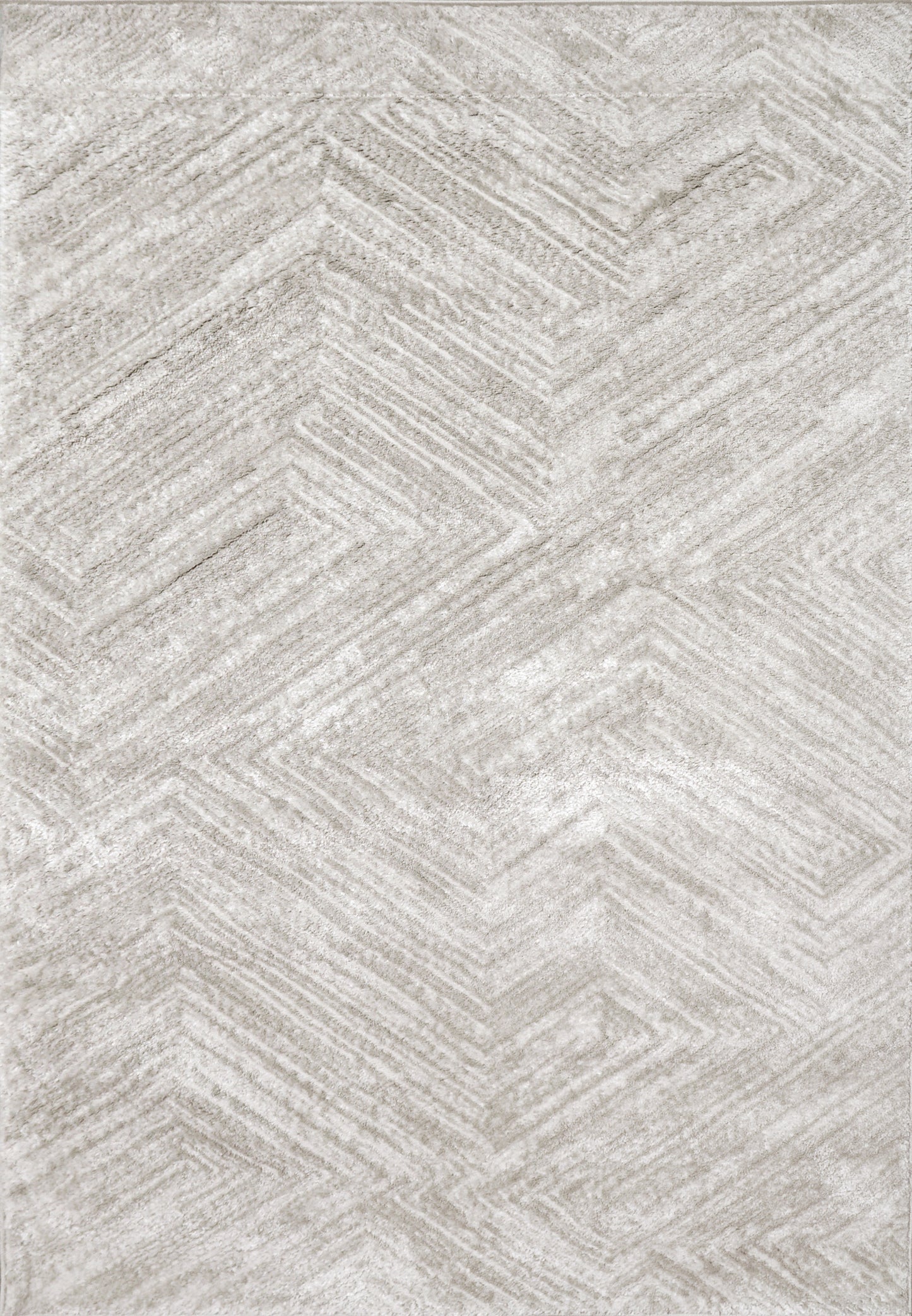 Arten Modern Grey Geometric Medium Pile Rug