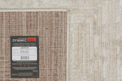 Arten Modern Light Grey Geometric Medium Pile Rug