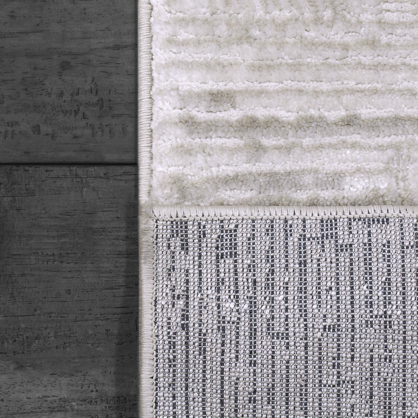 Arten Modern Light Grey Geometric Medium Pile Rug