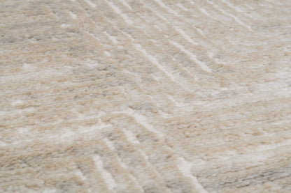 Arten Modern Light Grey Geometric Medium Pile Rug