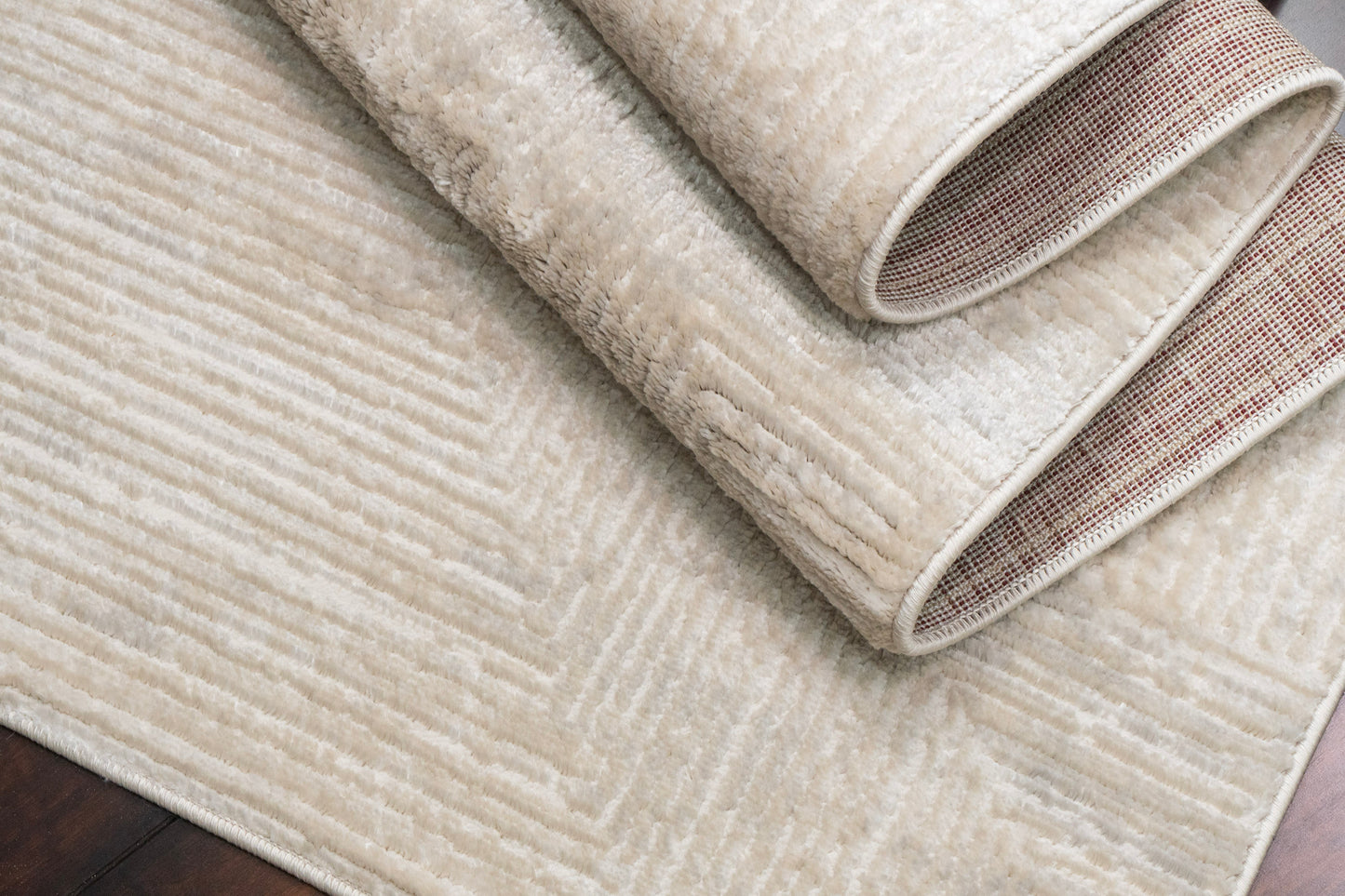 Arten Modern Light Grey Geometric Medium Pile Rug