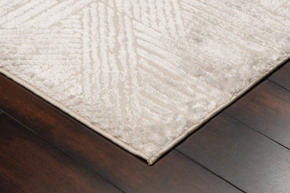 Arten Modern Cream/Grey Geometric Medium Pile Rug