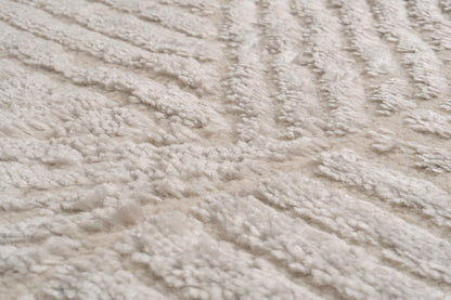 Arten Modern Cream/Grey Geometric Medium Pile Rug