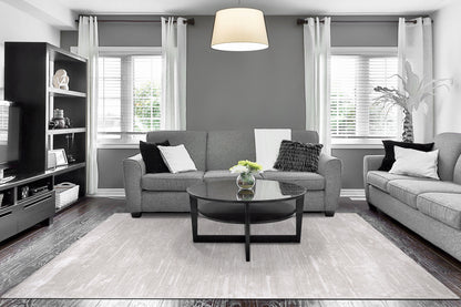 Arten Modern Grey Abstract Medium Pile Rug