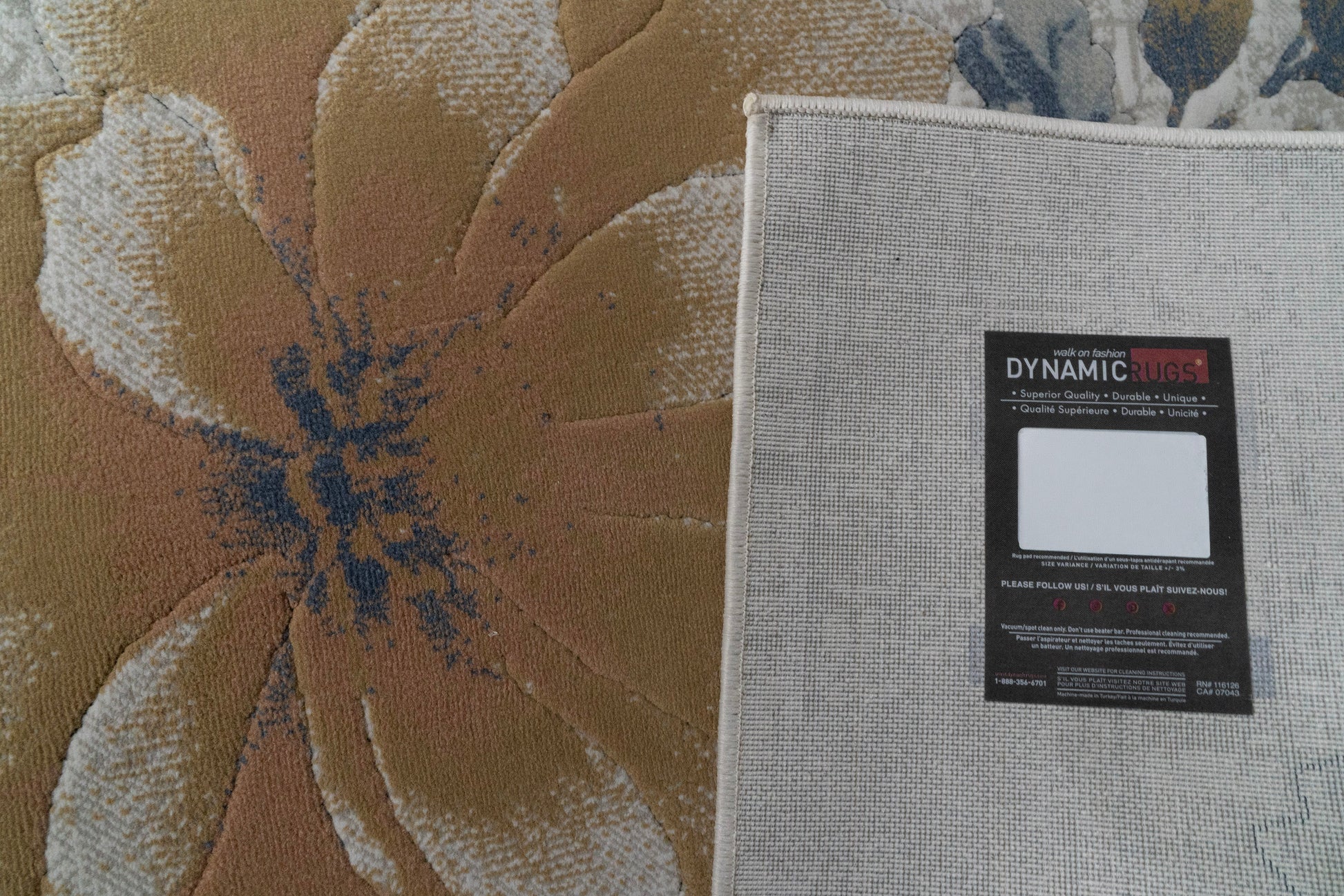 Aspire Contemporary Cream/Multi Floral Medium Pile Rug