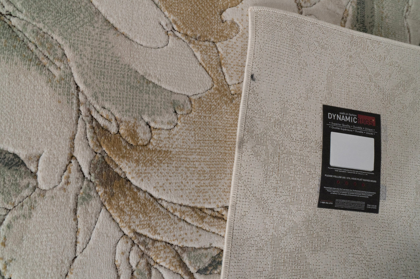 Aspire Contemporary Cream/Beige/Multi Floral Medium Pile Rug
