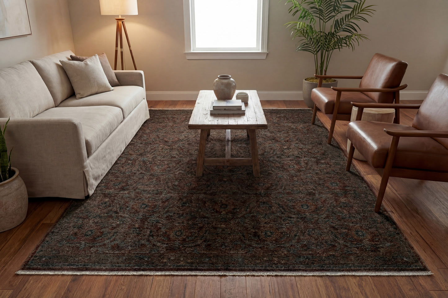 Atlanta Traditional Red/Multi Oriental Medium Pile Rug
