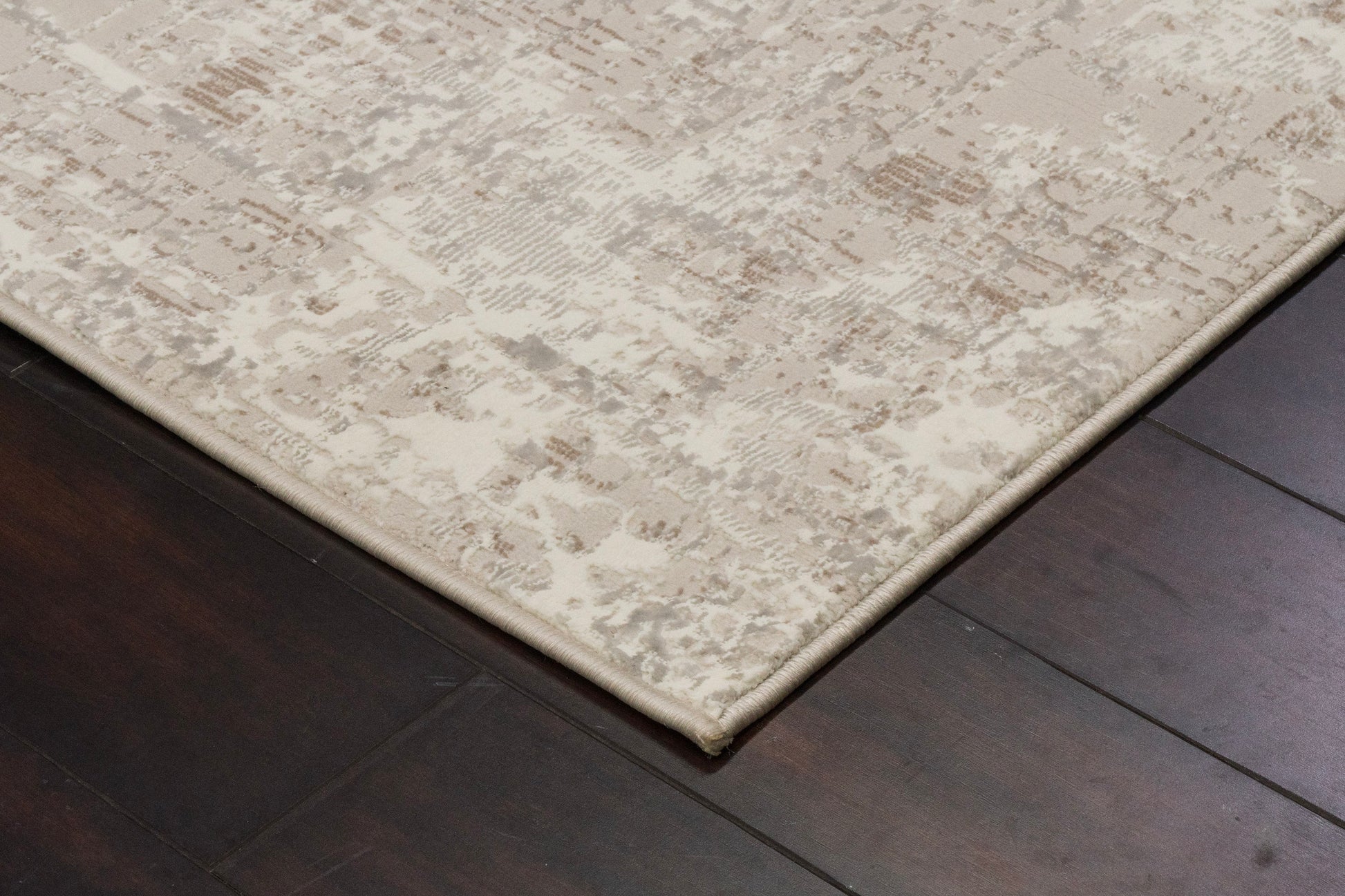 Atlas Modern Beige/Ivory Abstract Medium Pile Rug