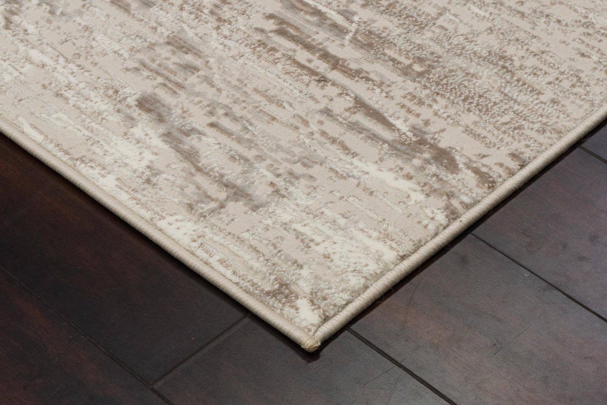 Atlas Modern Cream/Grey Abstract Medium Pile Rug