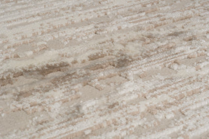Atlas Modern Cream/Grey Abstract Medium Pile Rug