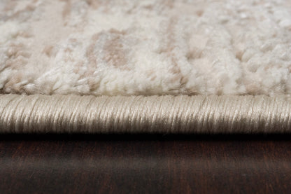Atlas Modern Cream/Grey Abstract Medium Pile Rug