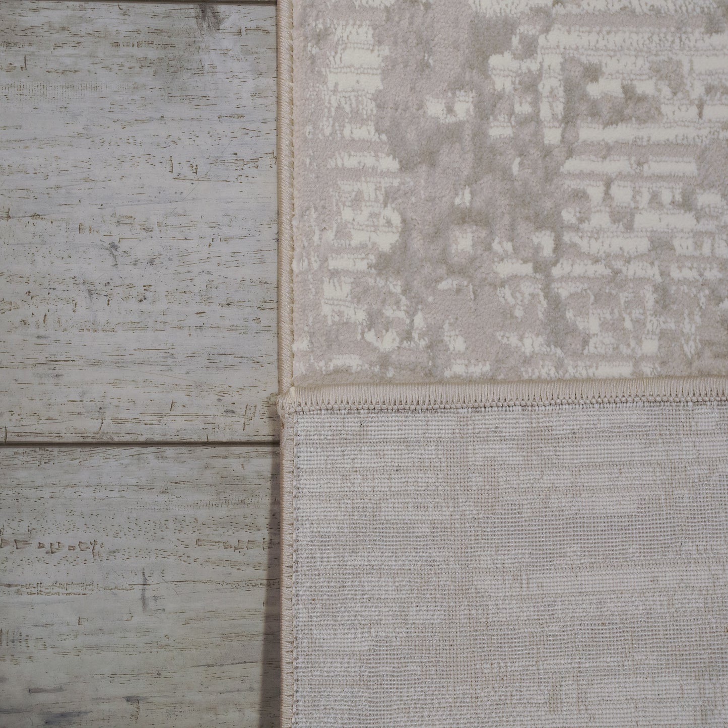 Atlas Modern Ivory/Grey Abstract Medium Pile Rug
