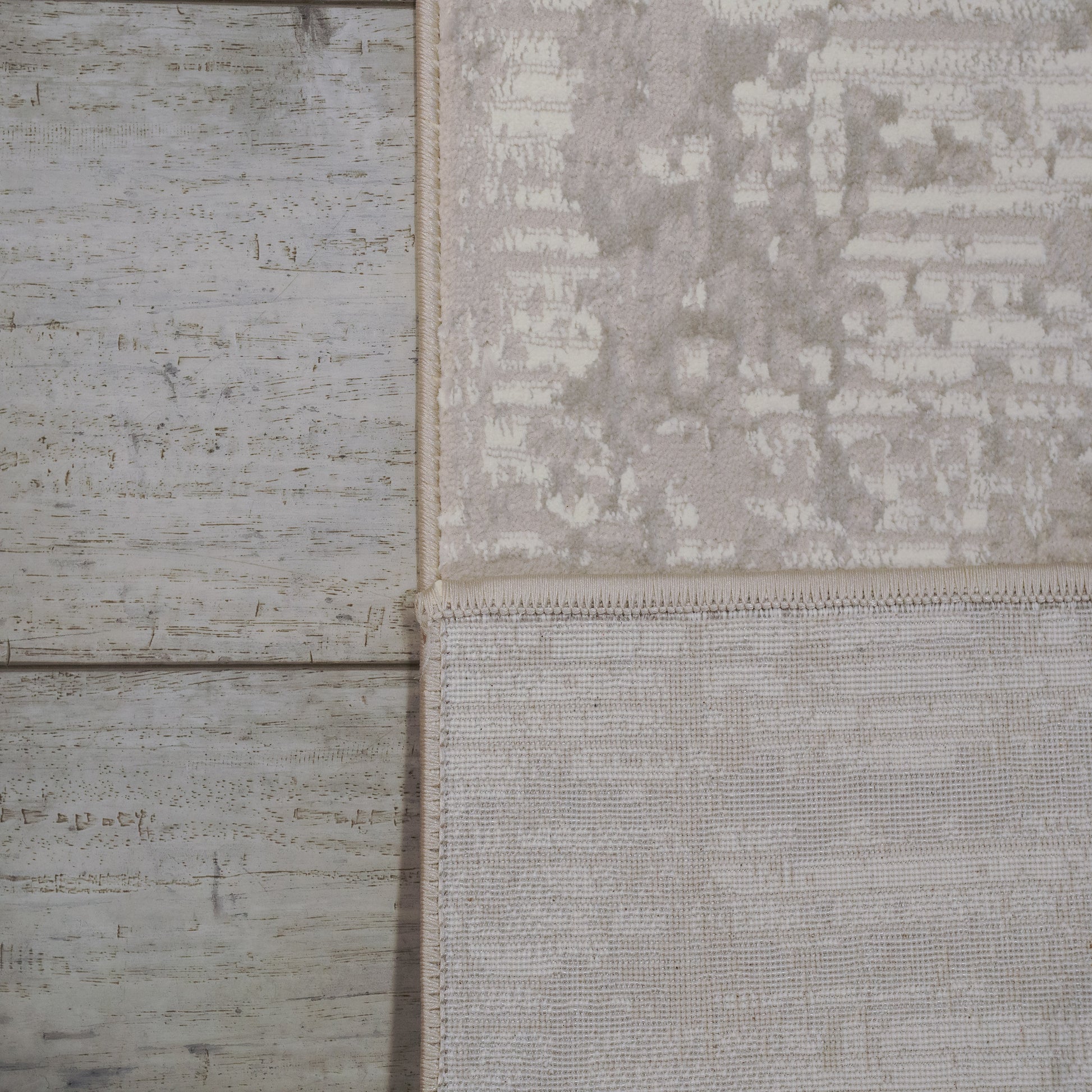 Atlas Modern Ivory/Grey Abstract Medium Pile Rug