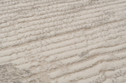 Atlas Modern Ivory/Grey Abstract Medium Pile Rug
