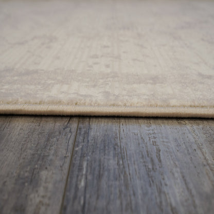 Atlas Modern Ivory/Grey Abstract Medium Pile Rug