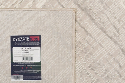 Atlas Modern Grey/Ivory Geometric Medium Pile Rug
