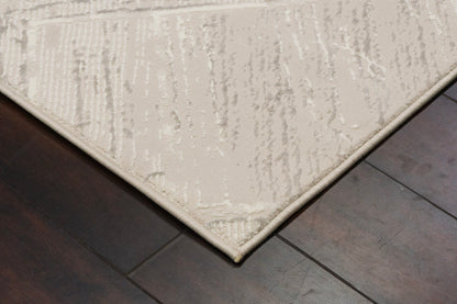 Atlas Modern Grey/Ivory Geometric Medium Pile Rug