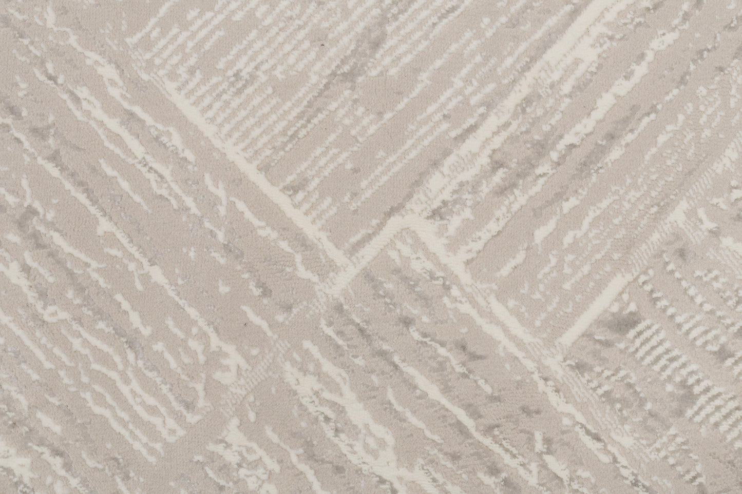 Atlas Modern Grey/Ivory Geometric Medium Pile Rug