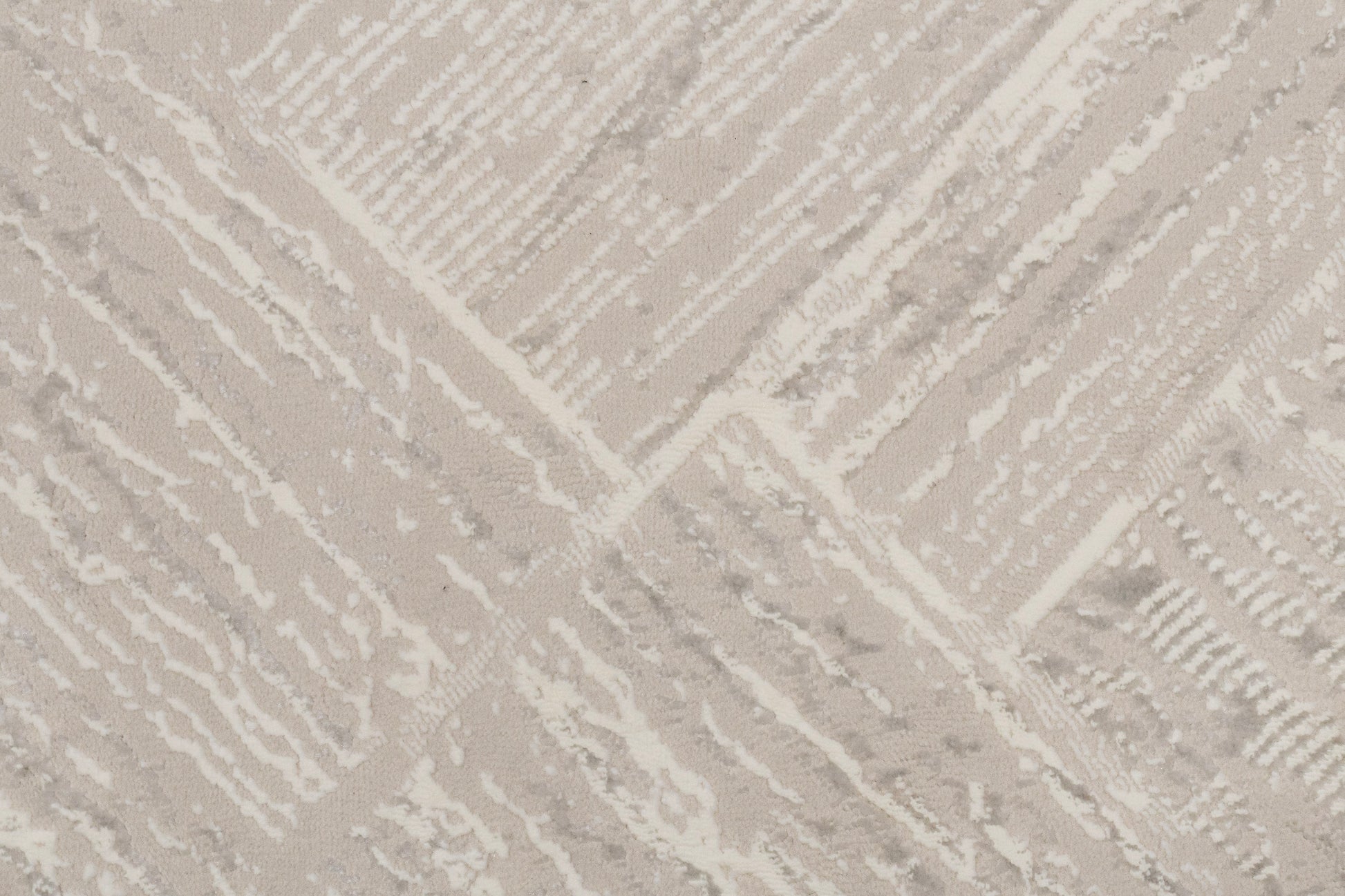 Atlas Modern Grey/Ivory Geometric Medium Pile Rug