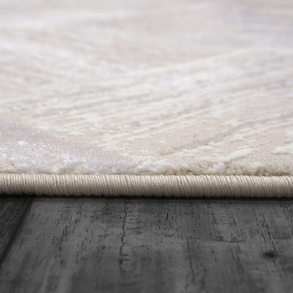 Atlas Modern Grey/Ivory Geometric Medium Pile Rug