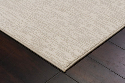 Atlas Modern Ivory/Beige Abstract Medium Pile Rug