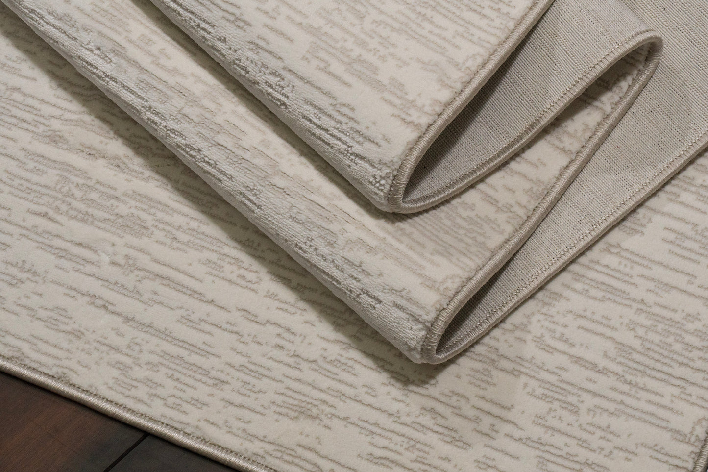 Atlas Modern Ivory/Beige Abstract Medium Pile Rug
