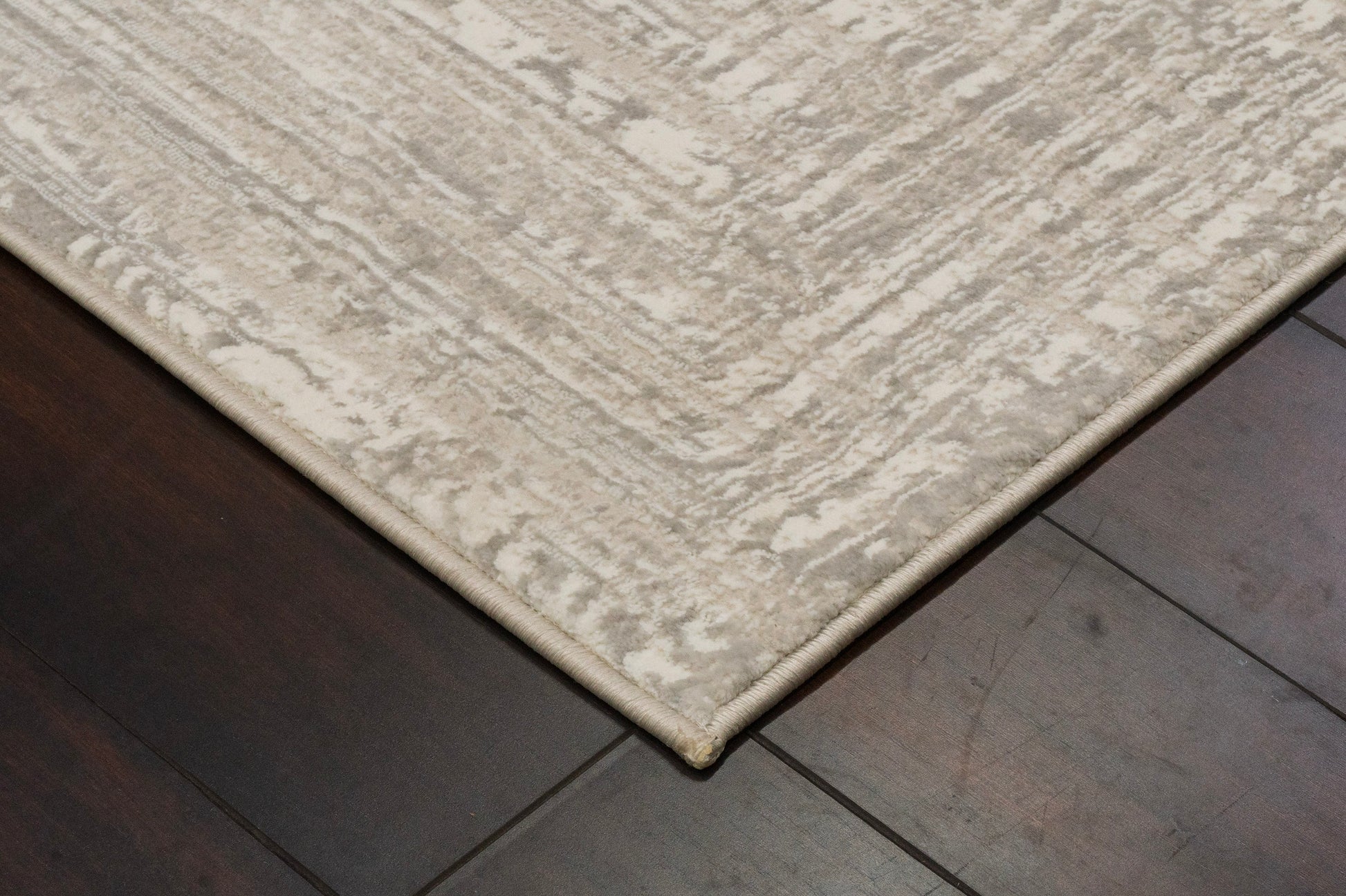 Atlas Modern Ivory/Beige/Grey Abstract Medium Pile Rug