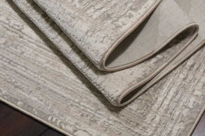 Atlas Modern Ivory/Beige/Grey Abstract Medium Pile Rug