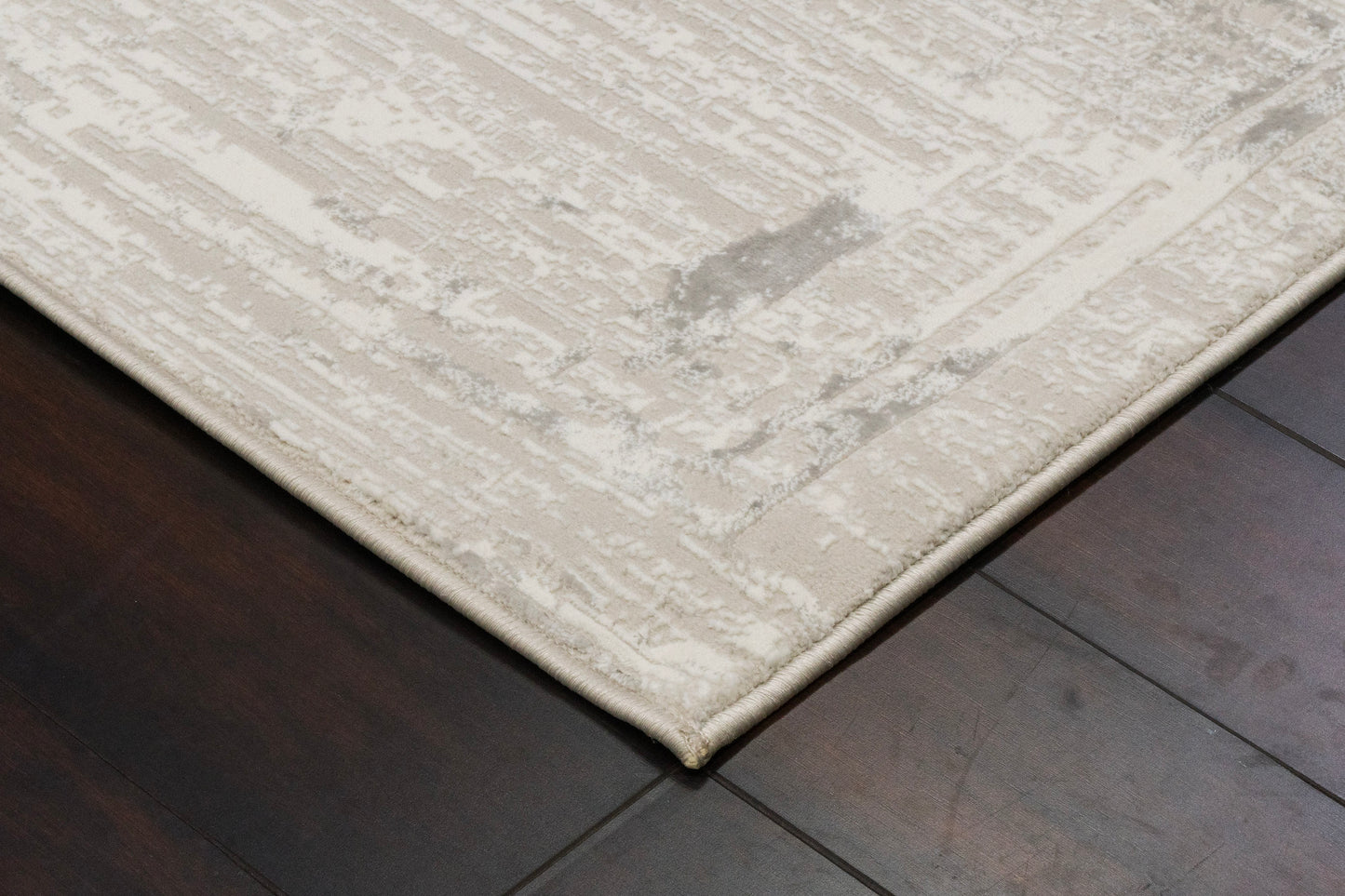 Atlas Modern Beige/Ivory Abstract Medium Pile Rug