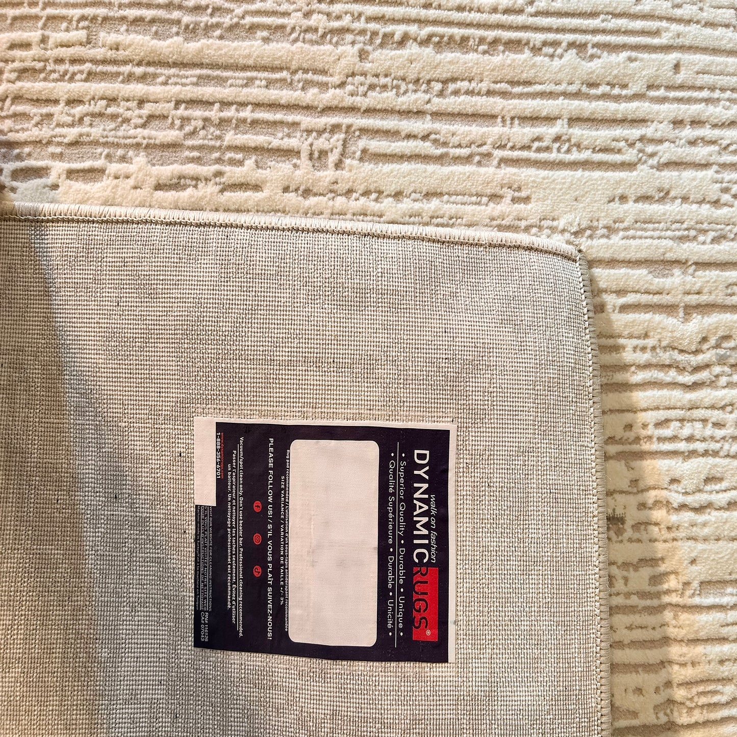 Atlas Modern Beige/Ivory Abstract Medium Pile Rug