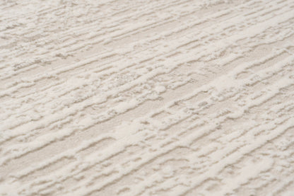 Atlas Modern Beige/Ivory Abstract Medium Pile Rug
