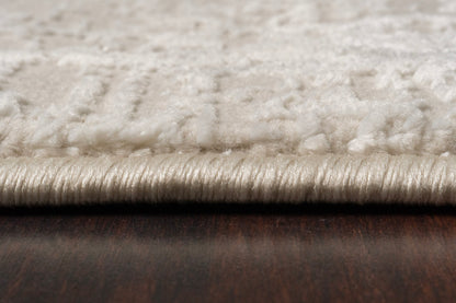 Atlas Modern Beige/Ivory Abstract Medium Pile Rug