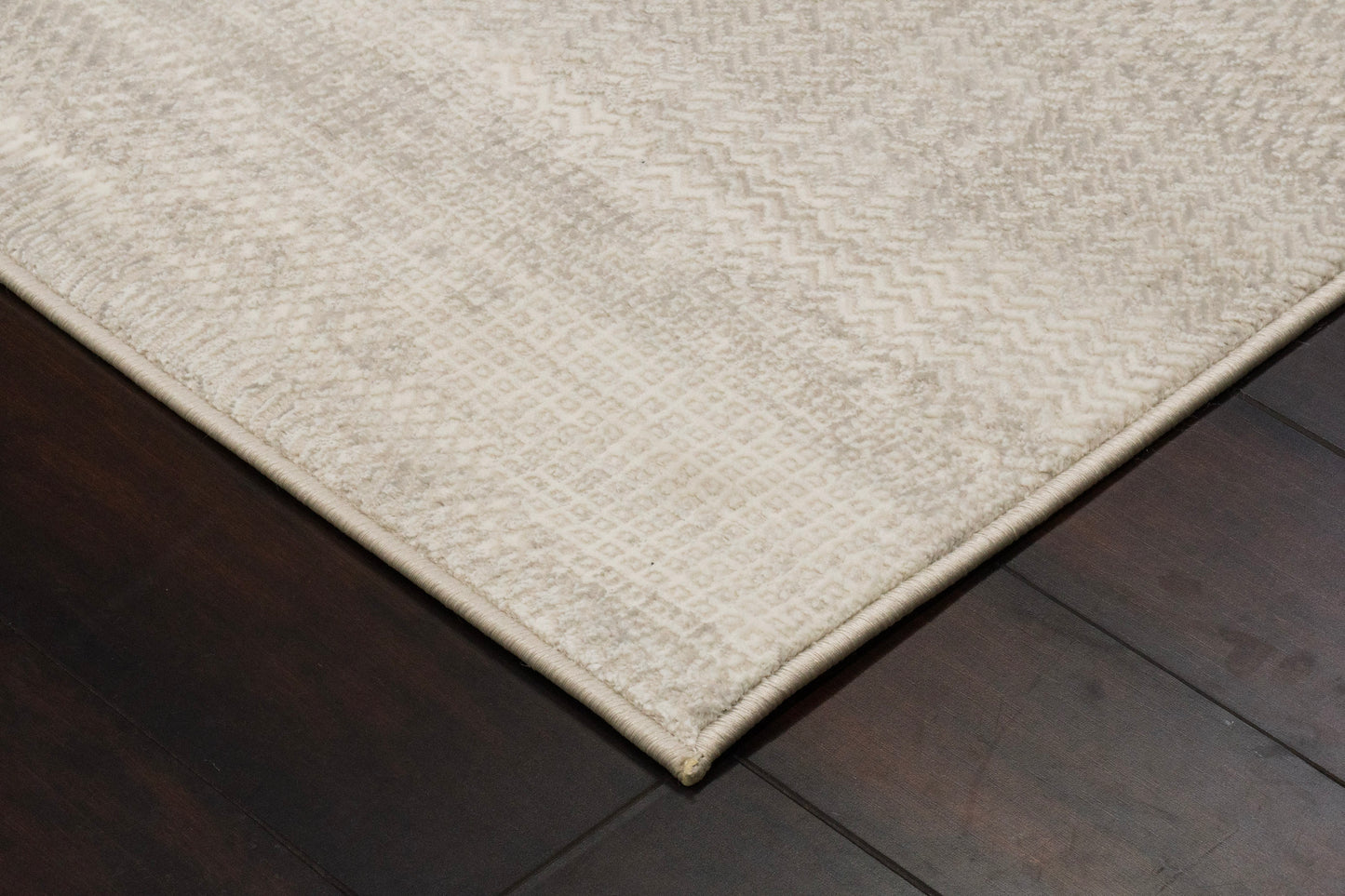 Atlas Modern Beige/Grey Geometric Medium Pile Rug