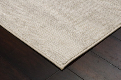 Atlas Modern Beige/Grey Geometric Medium Pile Rug