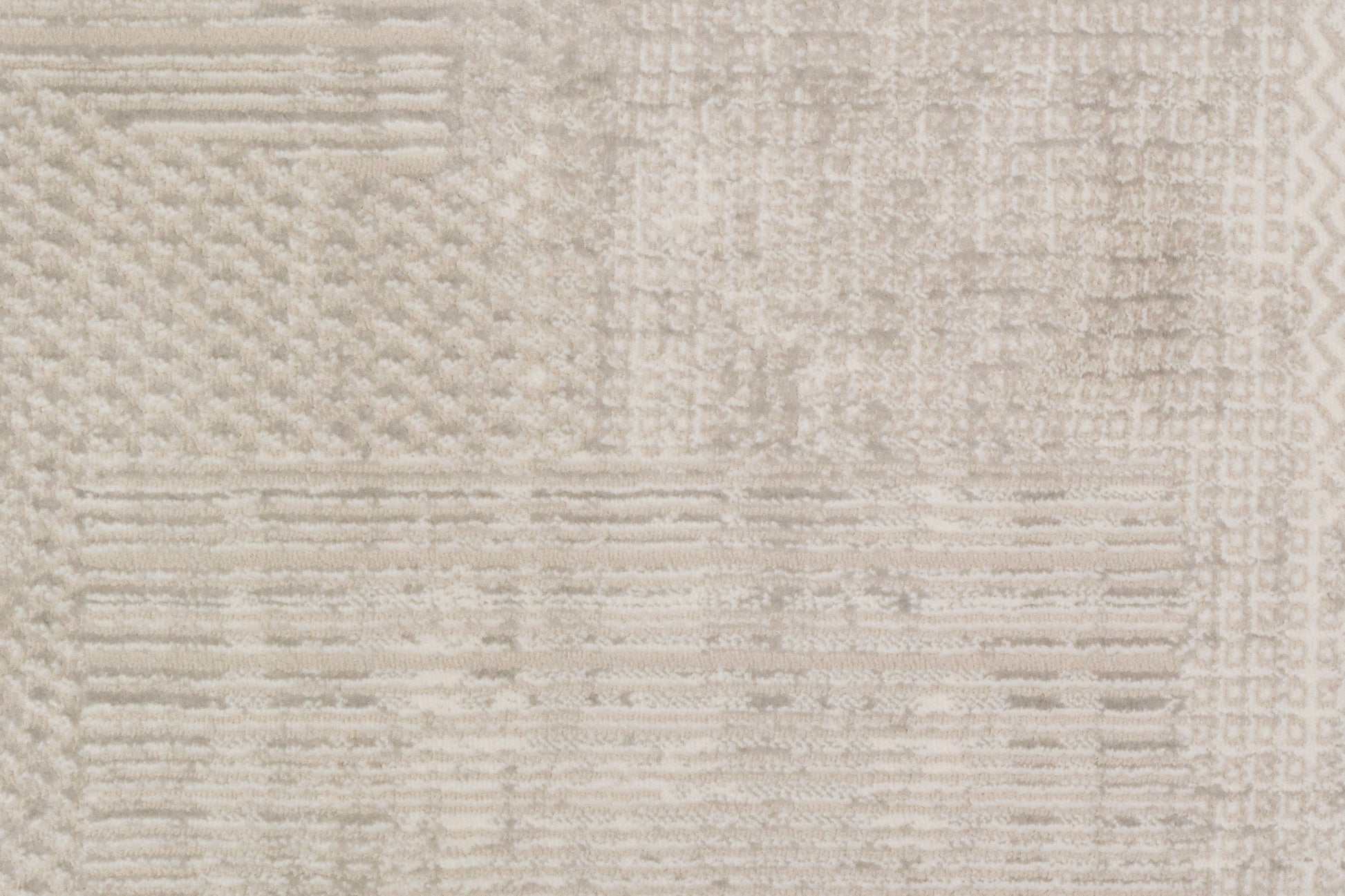 Atlas Modern Beige/Grey Geometric Medium Pile Rug