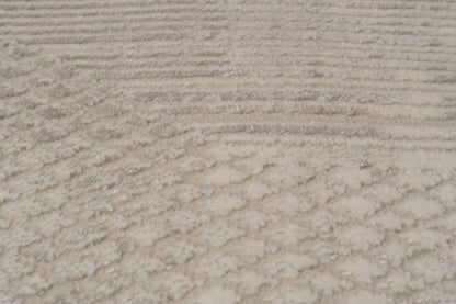 Atlas Modern Beige/Grey Geometric Medium Pile Rug