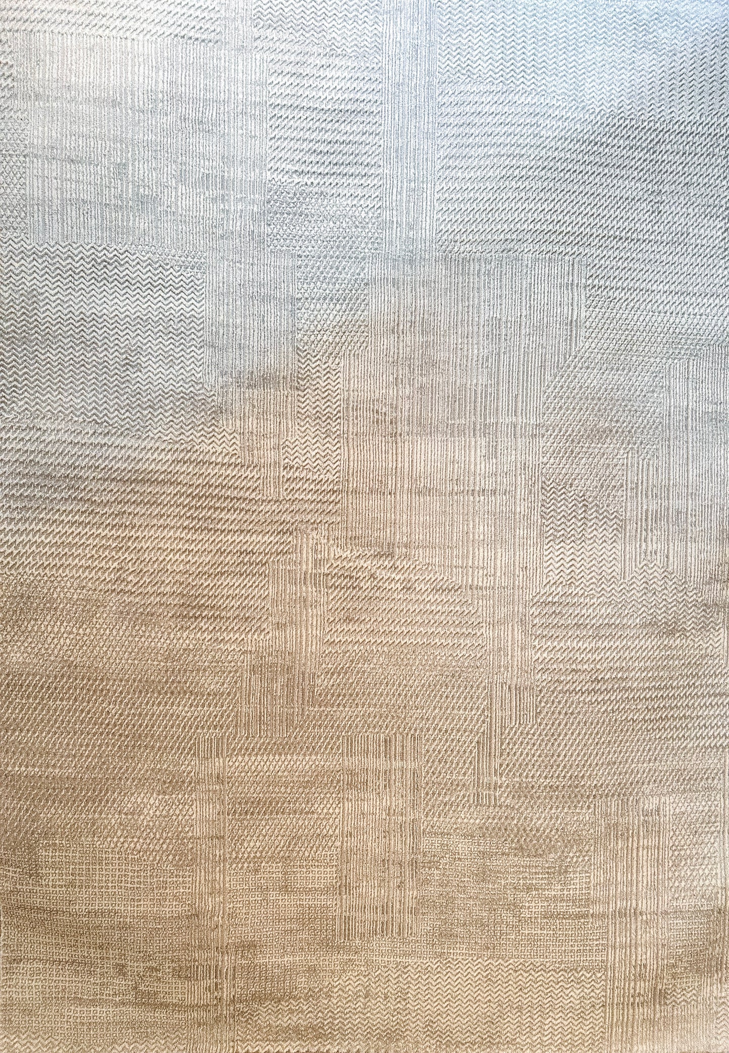Atlas Modern Beige/Grey Geometric Medium Pile Rug