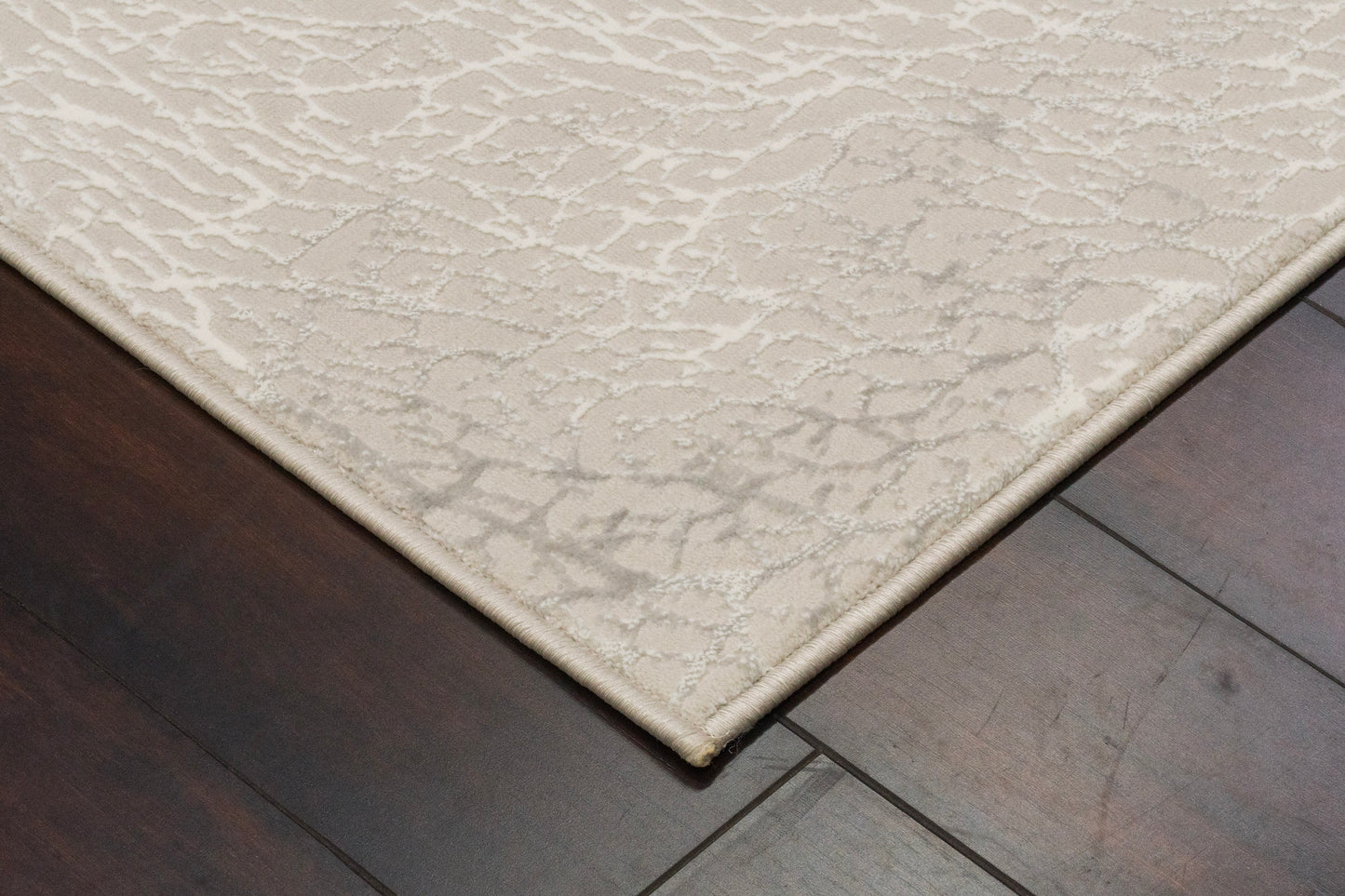 Atlas Modern Beige/Grey Abstract Medium Pile Rug