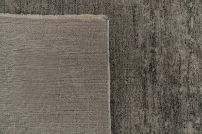 Atmos Traditional Grey/Dark Grey Medallion Medium Pile Rug