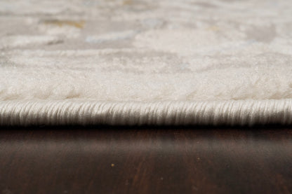 Azure Traditional Cream/Grey/Blue Floral Medium Pile Rug