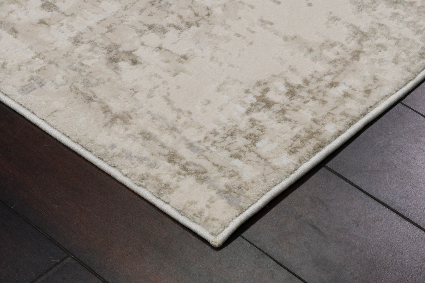 Azure Modern Ivory/Beige/Grey Abstract Medium Pile Rug