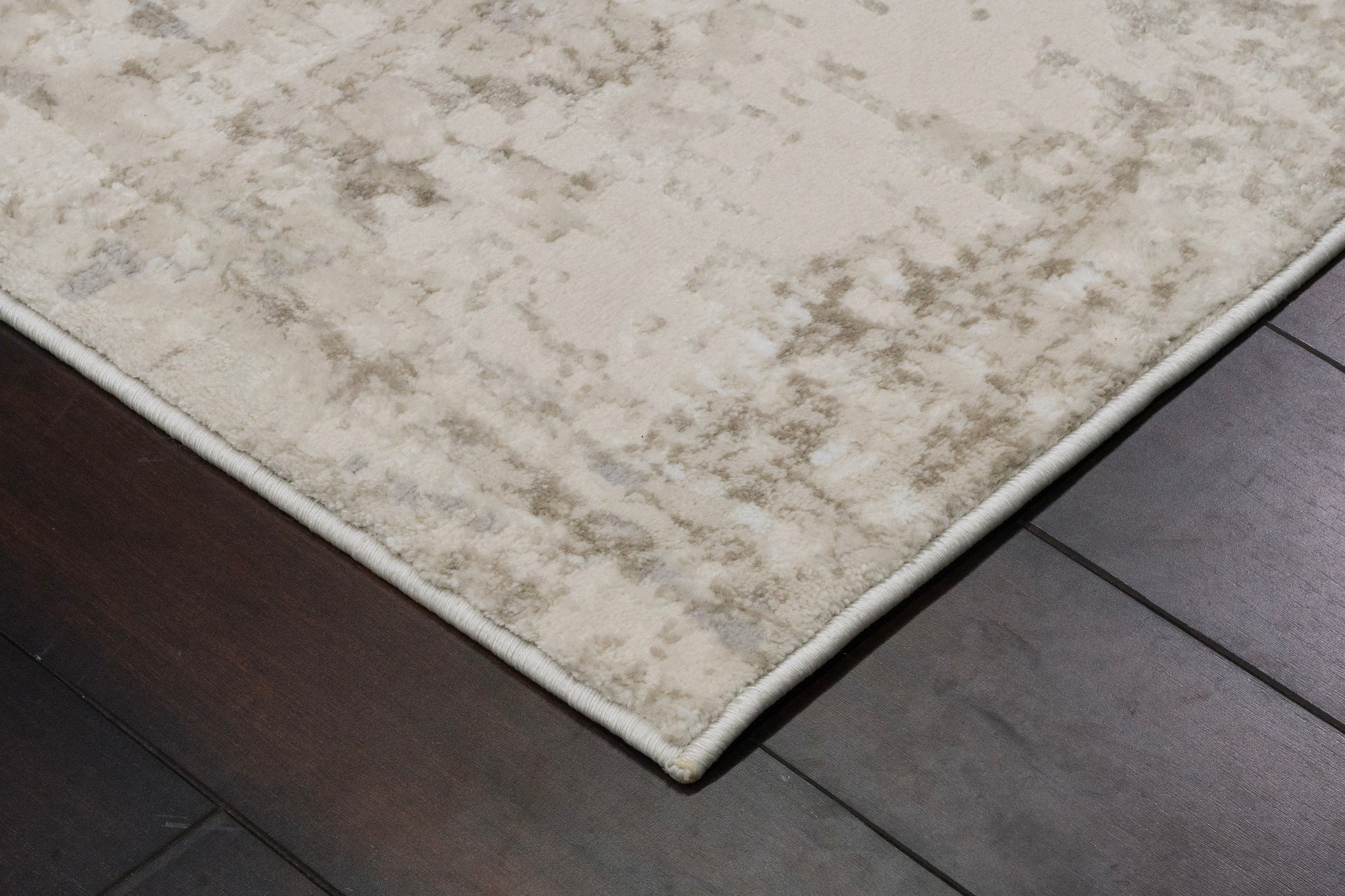 Azure Modern Ivory/Beige/Grey Abstract Medium Pile Rug