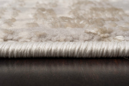Azure Modern Ivory/Beige/Grey Abstract Medium Pile Rug