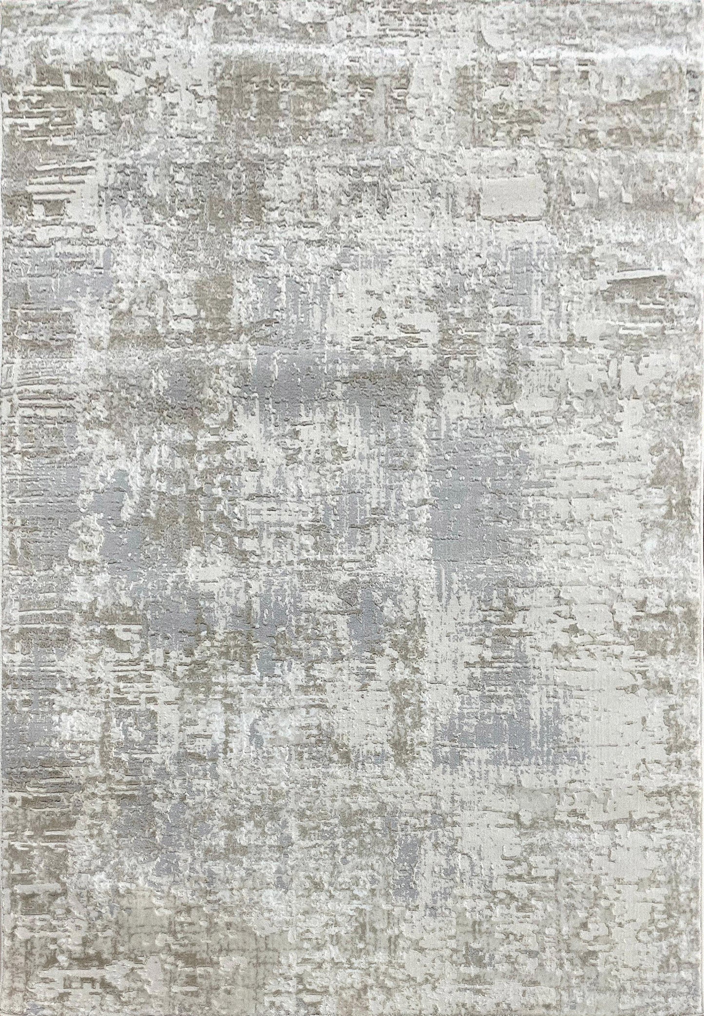Azure Modern Ivory/Beige/Grey Abstract Medium Pile Rug